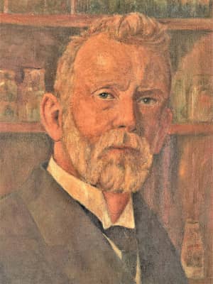 Dr Paul Ehrlich, one of the founders of modern medicine and an inspiration for Floriamed Telehealth as painted by Franz Wilhelm Voight